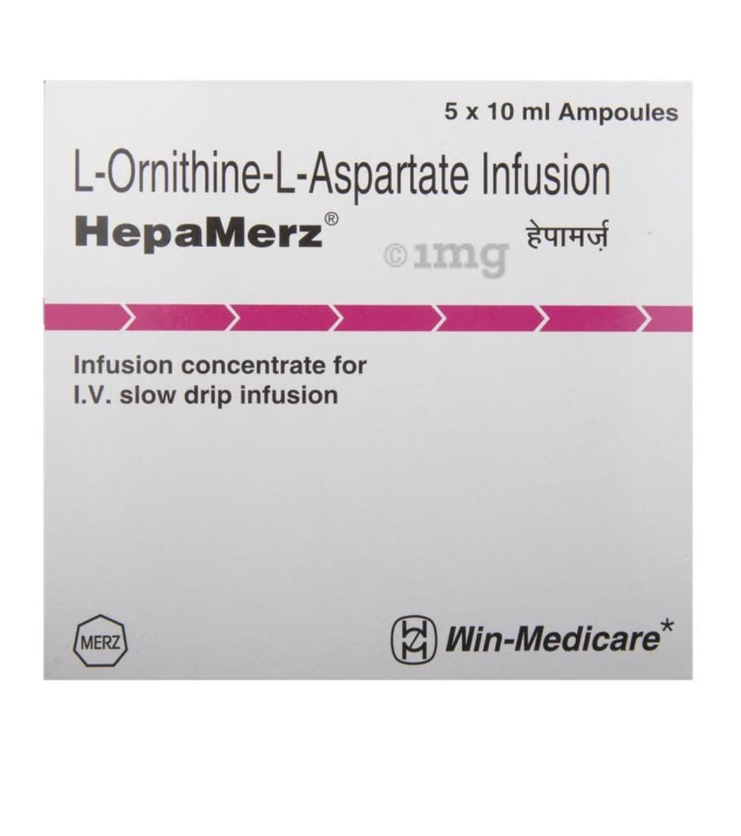 HepaMerz® L-Ornithine-L-Aspartate Liquid Formula – 5 x 10ml Ampoules
