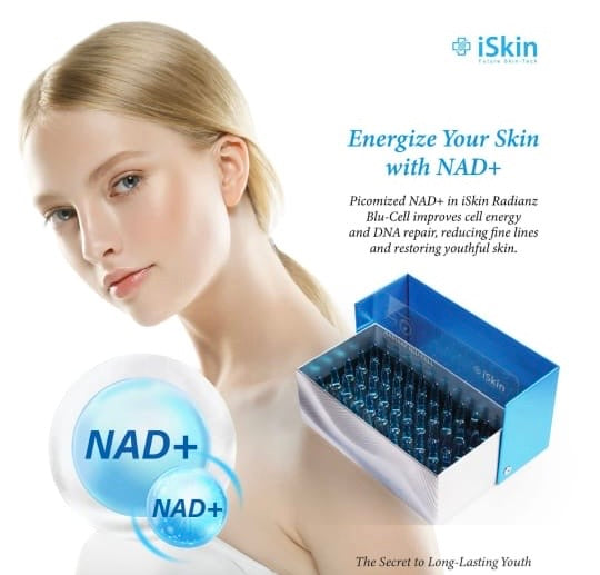 NAD + ampoule iSkin Radianz Blu-Cell – High-Dose NAD+ (1,400mg) – 1 x 2ml Ampoule (no box)
