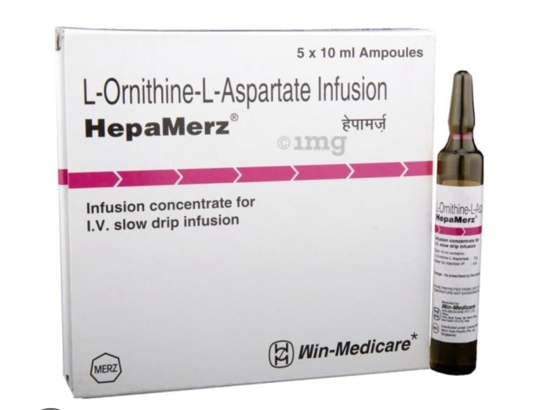 HepaMerz® L-Ornithine-L-Aspartate Liquid Formula – 5 x 10ml Ampoules