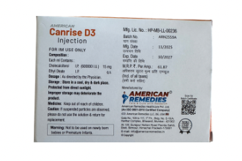 Vitamin D3 - 600 000 I.U./ml cholecalciferol (6x1ml ampoules in a box)