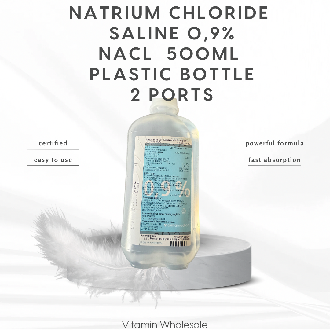 Saline 0.9% – 500ml Bottle for Infusion | DELTAMEDICA