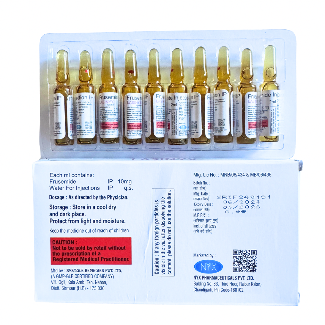 Frusemide Solution – 10 x 2ml Ampoules