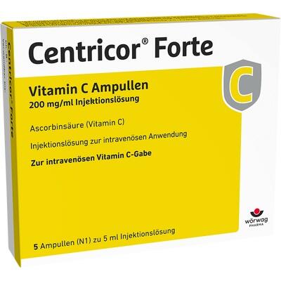Vitamin C FORTE Centricor® – 1000 mg/Ampoule (1g/amp) Formula 5x5 amp