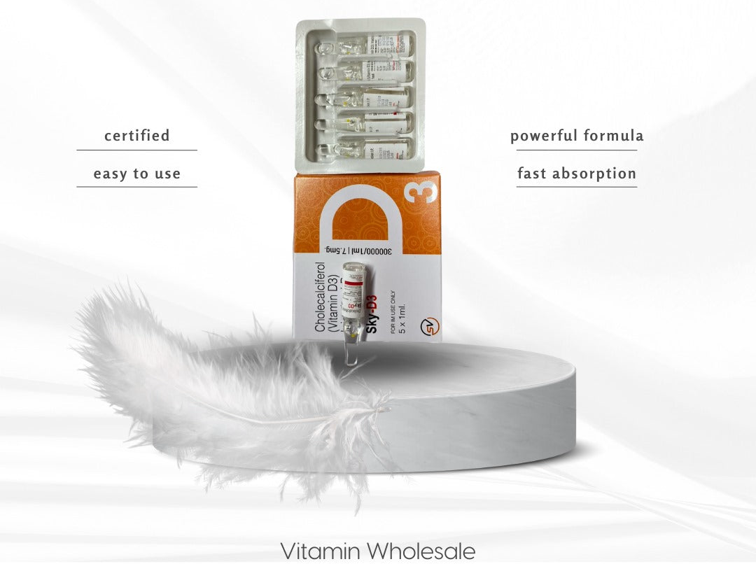 Cholecalciferol (Vitamin D3) – 5 x 1ml Ampoules (300,000 IU per 1ml)