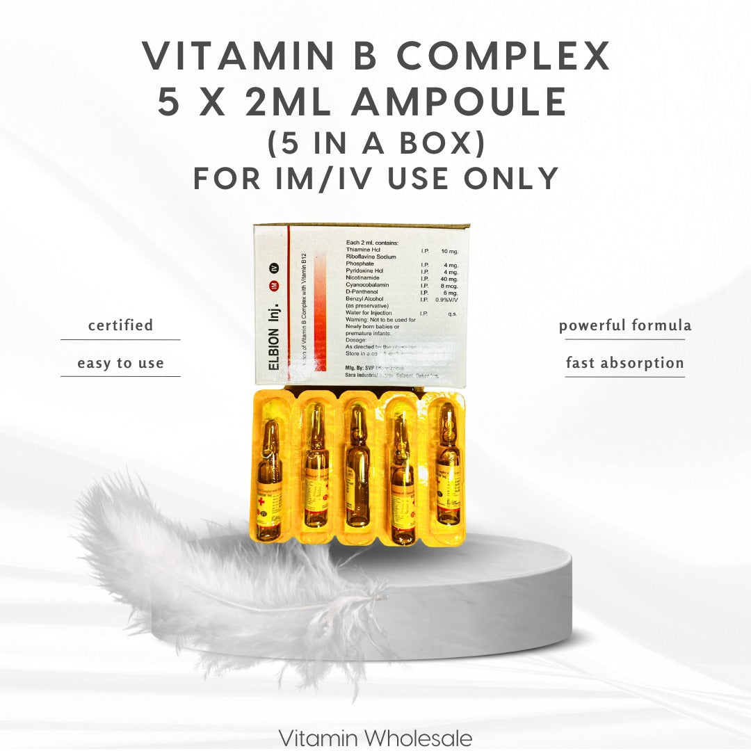 Vitamin B COMPLEX injection 5 x 2ml ampoule B complex drip – VITAMIN ...