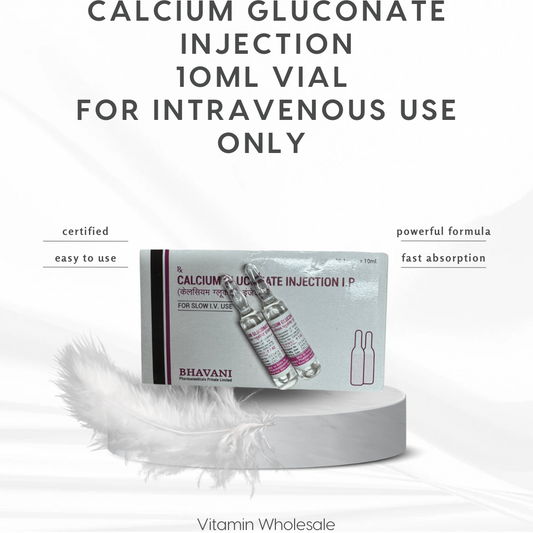 CALCIUM GLUCONATE For Intravenous use 2 x 10ml ampoule