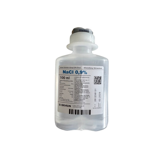 Saline 0.9% 100ml bottle