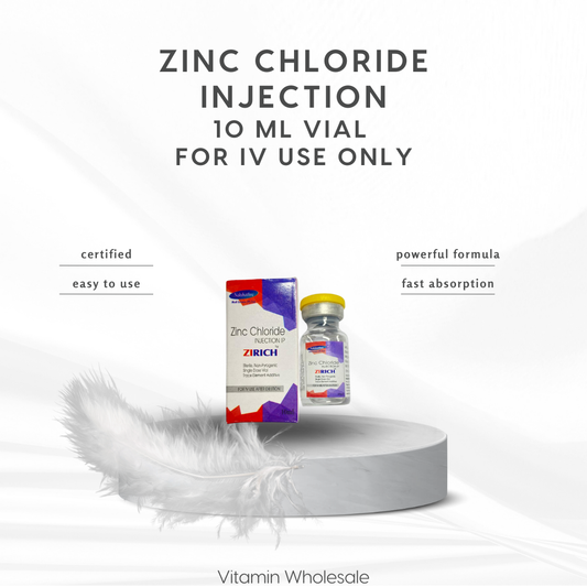 Zinc Chloride Injection 10ml vial for IV use