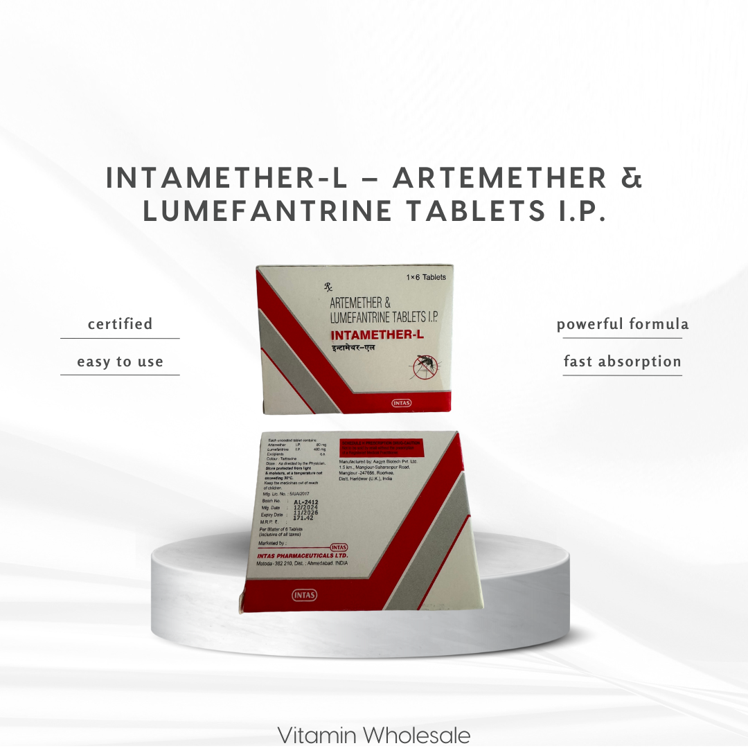 Intamether-L – Artemether & Lumefantrine Tablets I.P. - 6 TABLETS