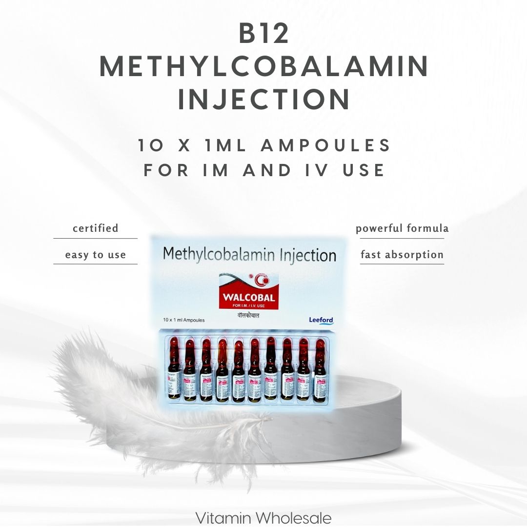 Methylcobalamin B12 Injection 1500mcg - 10 x 1ml Ampoules – VITAMIN ...